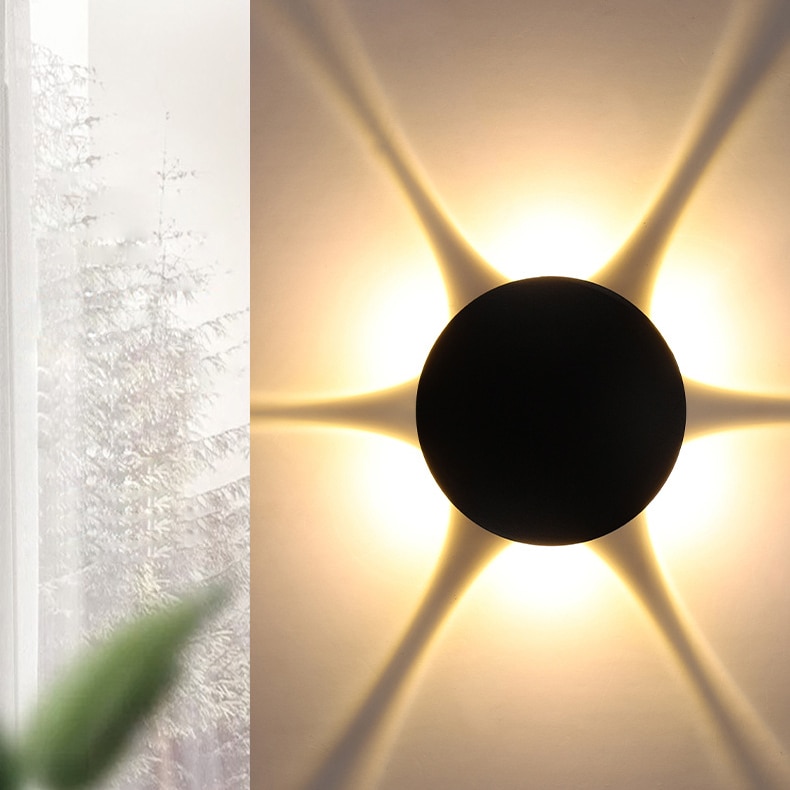 Outdoor/Indoor 6W LED Wall Sconce Light Fixture Waterproof IP65 Star Lamp Garden| LED Outdoor Wall Lamps| (NL-6006)
