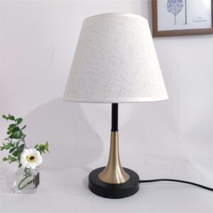 N-Lighten Luxury Gold Shade Bedside lamp