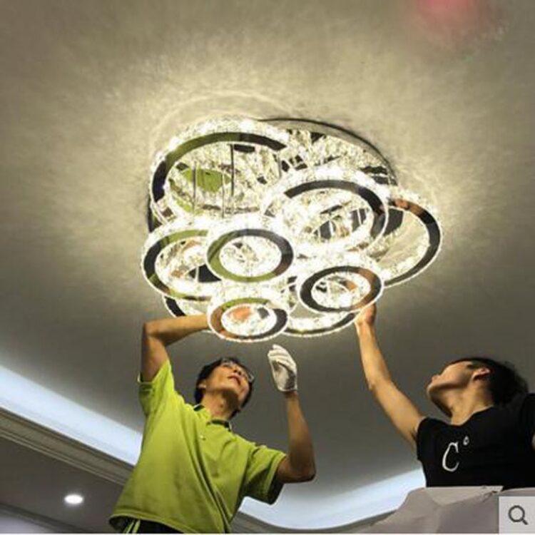 Circular ceiling lamp led creative crystal lamp Chandelier 3