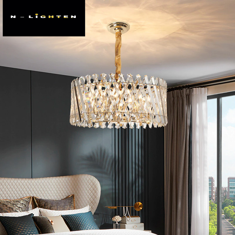Crystal Pendant Lamps Modern Industrial Kitchen Dining room Lamp Luxruy Led Pendant Light For Bedroom Loft lampes suspendues-600mm