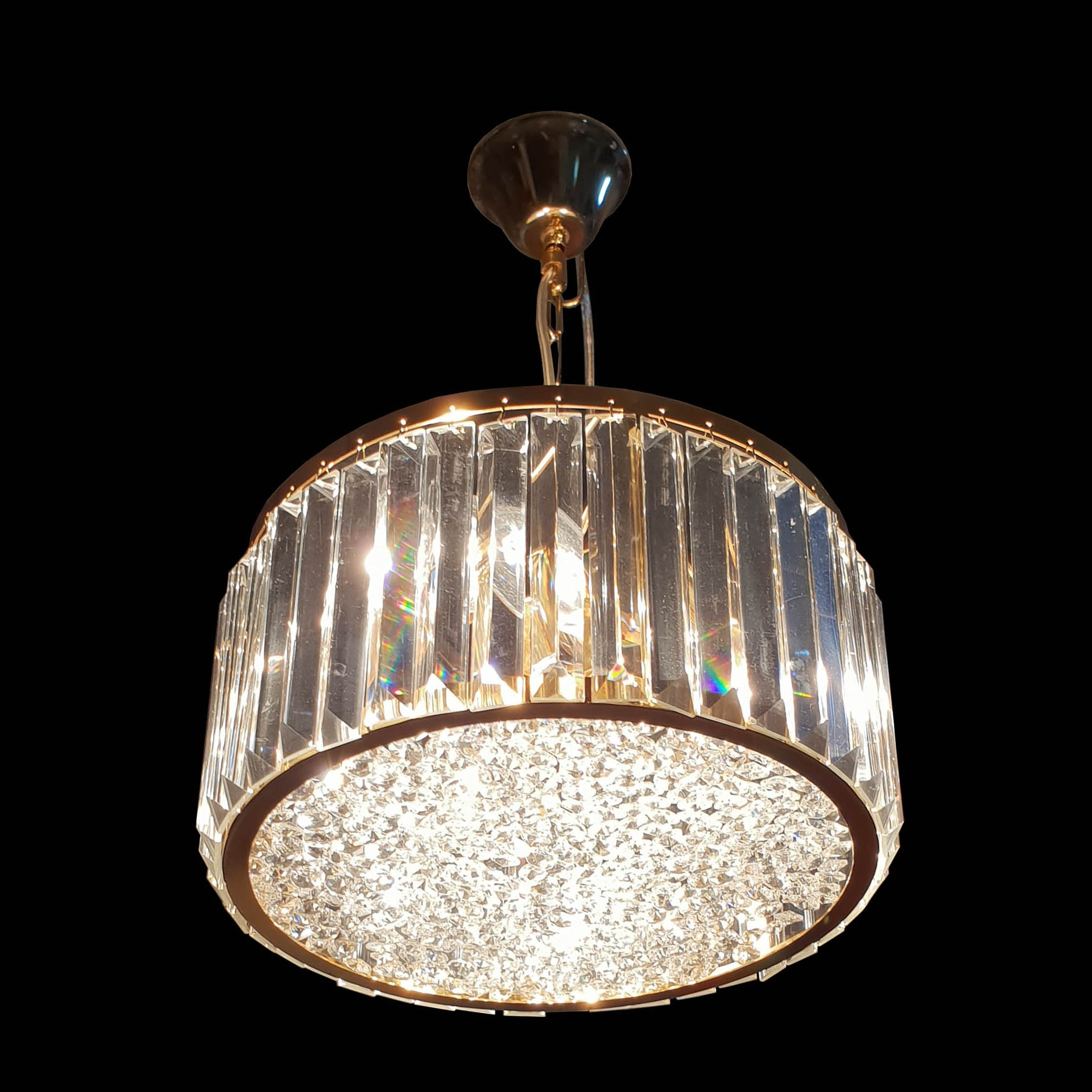 Circular Metal with Crystal Pendant Lamp  3