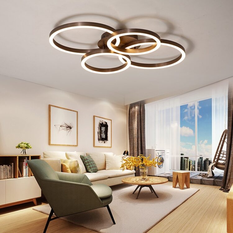 led Ceiling light Round living room lamp simple modern home dining room lamp bedroom lamp creative Nordic aluminum lamp