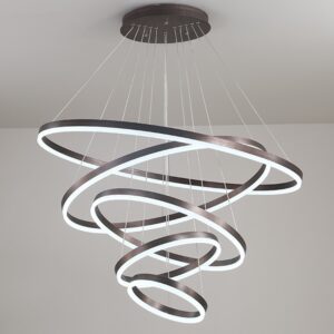 Ac 110v 220v Led Pendant Lights For Home Kitchen Living Dining Room Diy Hanging Light Circle Rings Lamp Indoor Lighting Fixtures 1