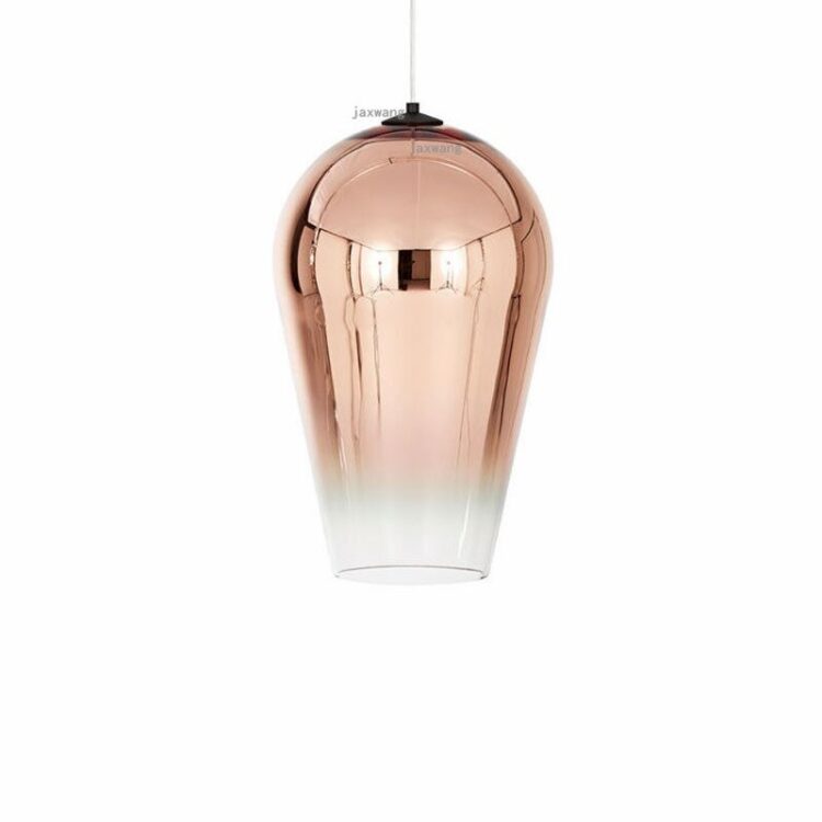 Nordic modern glass chandelier living room bar post modern creative personality color single head Chandelier