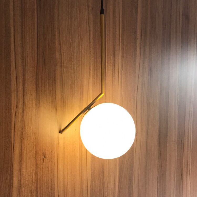 Nordic Glass ball pendant lights living room pendant lamp 2