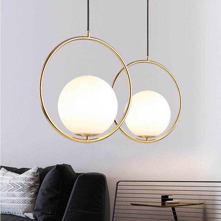 Nordic bedroom bedside modern light luxury pendant lamp 3