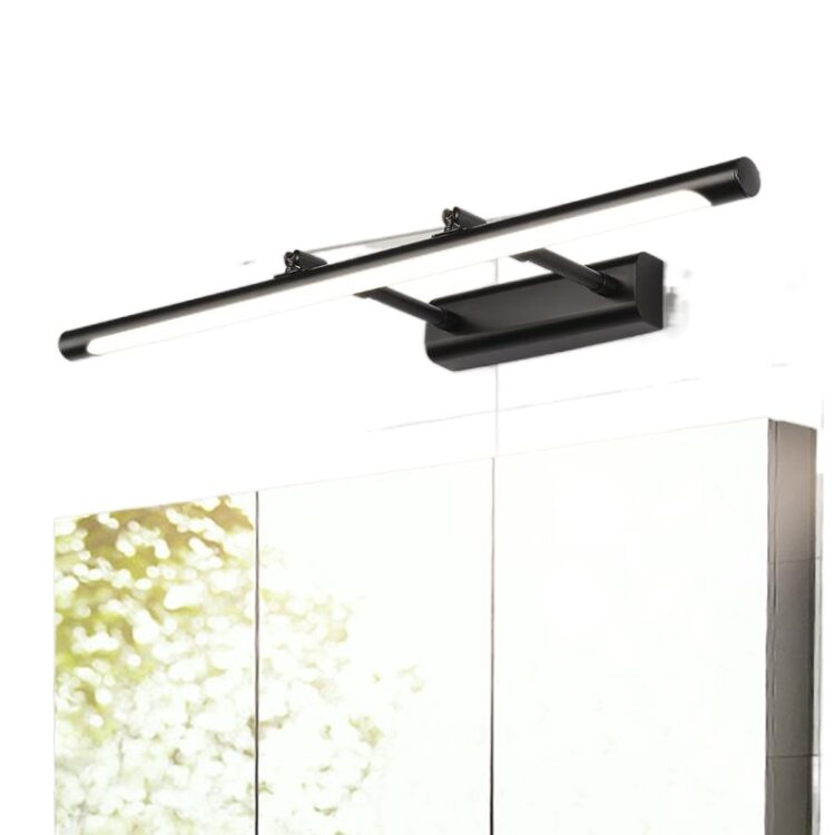 Cabinet Dressing Wall Mirror Lamp Sleek Offset from Wall 2