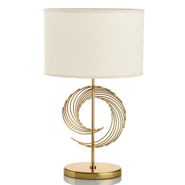 Modern Simple LED Table Lamp Lighting Bedroom Bedside Lamp Metal Gold Fashion Desk Light E27 Lamp Art Home Deocration Desk Light