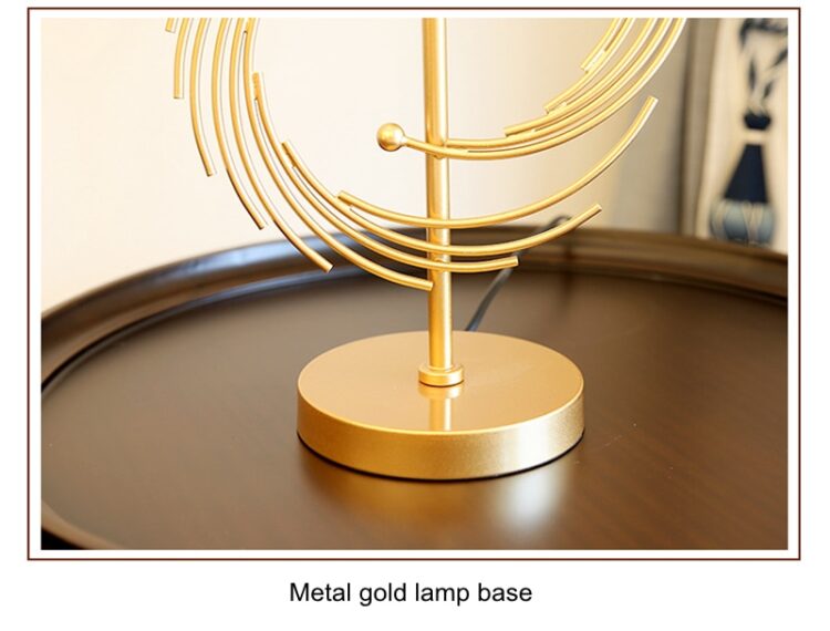 Modern Simple LED Table Lamp Lighting Bedroom Bedside Lamp Metal Gold Fashion Desk Light E27 Lamp Art Home Deocration Desk Light 17