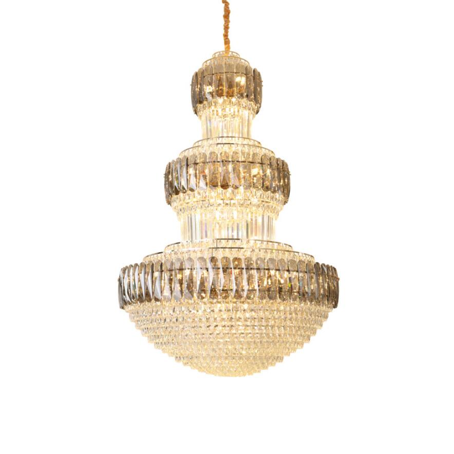 Luxury Modern Chandelier Lighting traditional Duplex Crystal Pendant