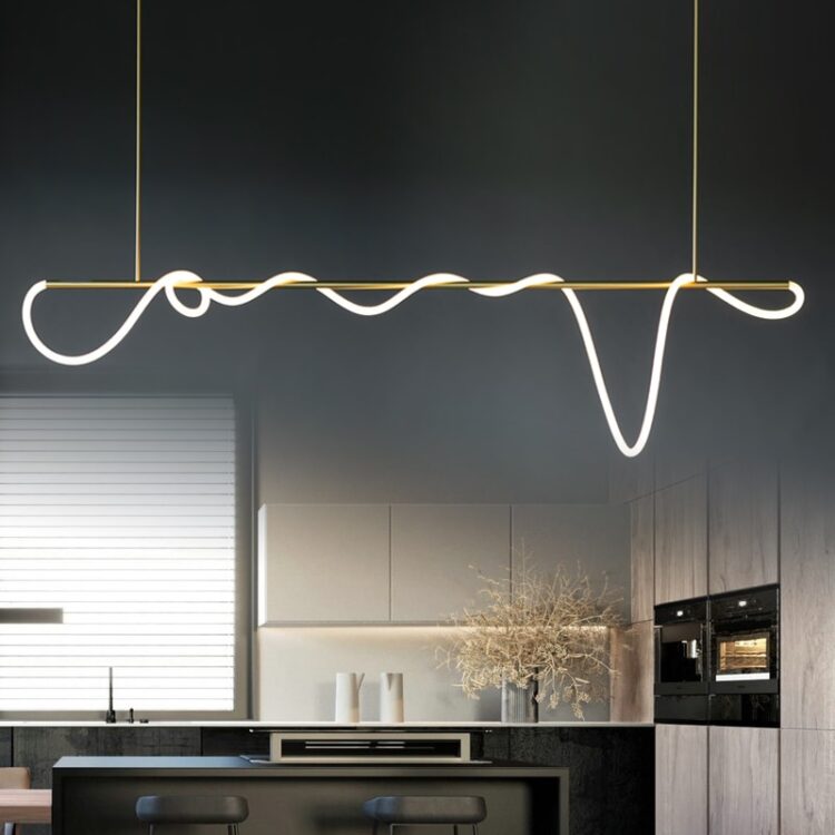 Nordic Minimalist LED Pendant Light Modern Brass LED Hanging Lamp LOFT Dining Room Living Room Home Deco Lighting Fixtures 3