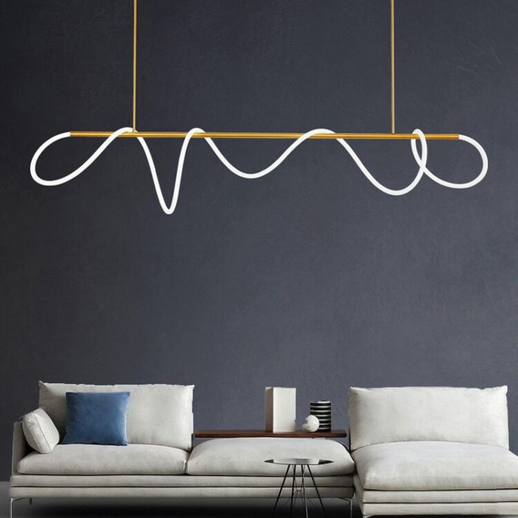 Nordic Minimalist LED Pendant Light Modern Brass LED Hanging Lamp LOFT Dining Room Living Room Home Deco Lighting Fixtures 2
