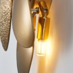 Novelty Stainless steel G9 LED Wall Lamp Gold Living room Bedside Sconce Aisle Stair Wall Lights Art Home Decoration Loft Deco 4