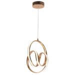 Modern Minimalist Led Pendant Lamp Art Spiral Design Restaurant Study Bar Counter Light Fixtures