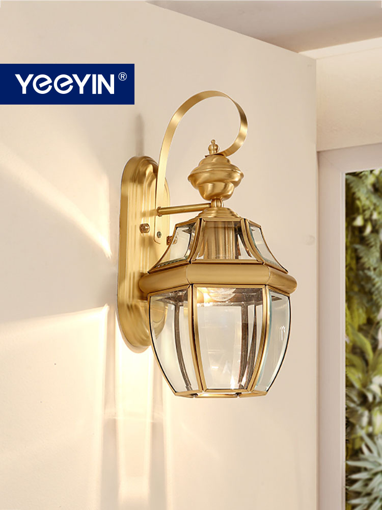 YEEYIN Wall Lights Outdoor Full copper Bright Street Wall light For Bedside Livingroom Stair lamp decoration 1