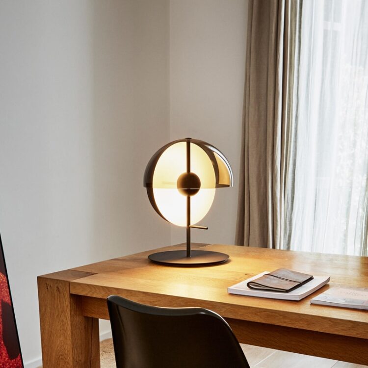 Nordic Creative Hemisphere Floor Lamp Post-modern Minimalist Art Luminaire for Hotel Living Room Bedroom Bedside Led Lamp