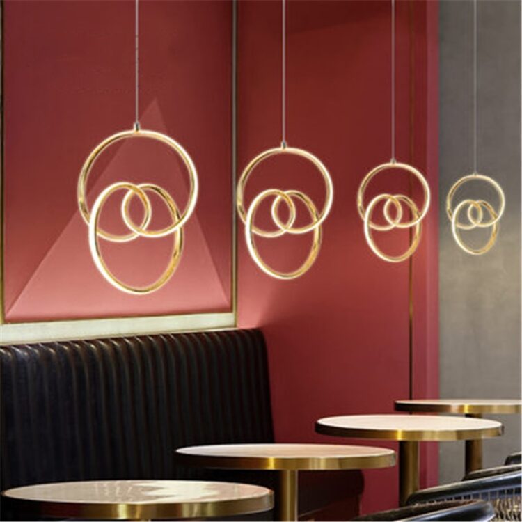 Modern Minimalist Led Pendant Lamp Art Spiral Design Restaurant Study Bar Counter Light Fixtures 2