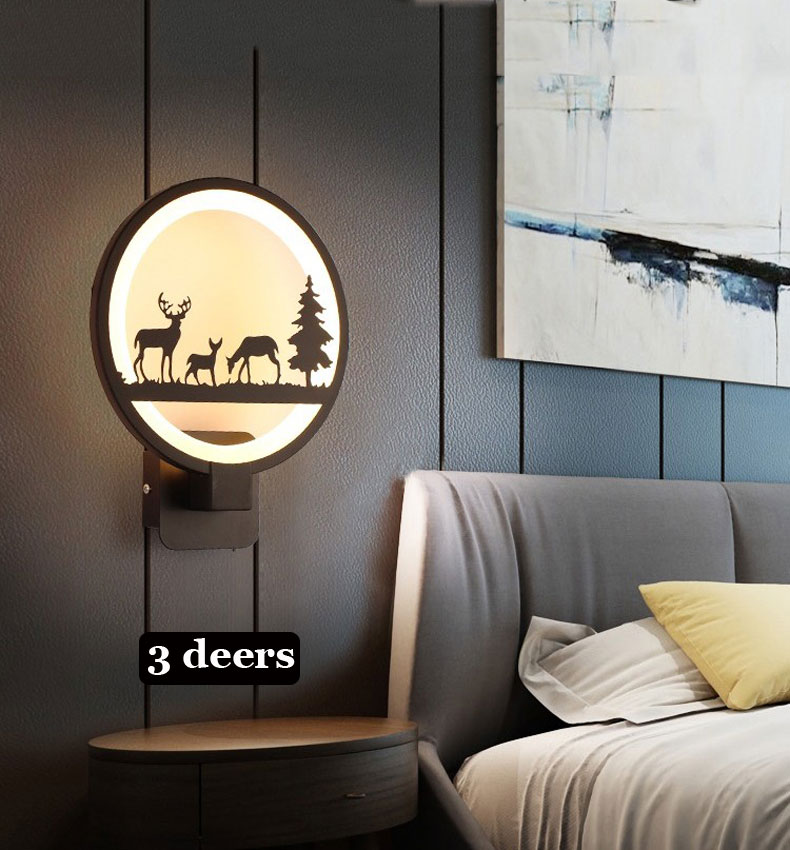 бра настенные 15W LED Wall Lamp Modern Creative Bedroom Wall Light Indoor Living Room Dining Room Corridor Lighting Decoration 5