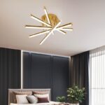 Led Living Room Lamp Simple Modern Nordic Ceiling Lamp Bedroom Study Acrylic Ceiling Lamp Post-modern Line Light Fixtures 3