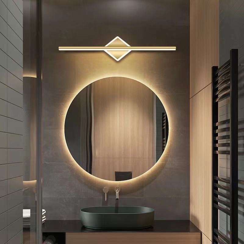 Modern wall hanging led wall lamp golden bathroom bathroom lamp household lamp large L 80 60 40cm mirror front lamp 5