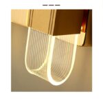 Modern LED Wall Lamp Gold Nordic Style Sconce Lighting Fixture Corridor Dining Living Bathroom Acrylic Indoor Home Decor Light 1