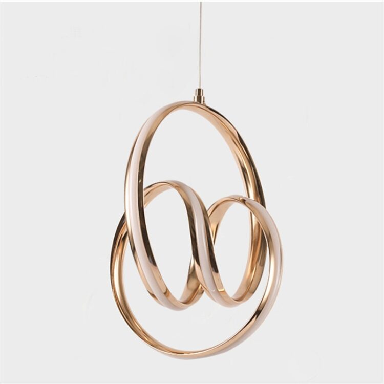 Modern Minimalist Led Pendant Lamp Art Spiral Design Restaurant Study Bar Counter Light Fixtures 3