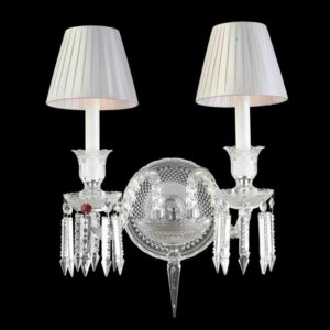 Modern Crystsal 1 Arm and 2 Arms Wall Sconces Home Bedroom Wall Lamp Crystal Sconce LED K9 Crystal Wall Lamp AC 100% Guaranteed