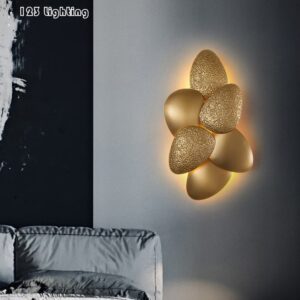 Novelty Stainless steel G9 LED Wall Lamp Gold Living room Bedside Sconce Aisle Stair Wall Lights Art Home Decoration Loft Deco