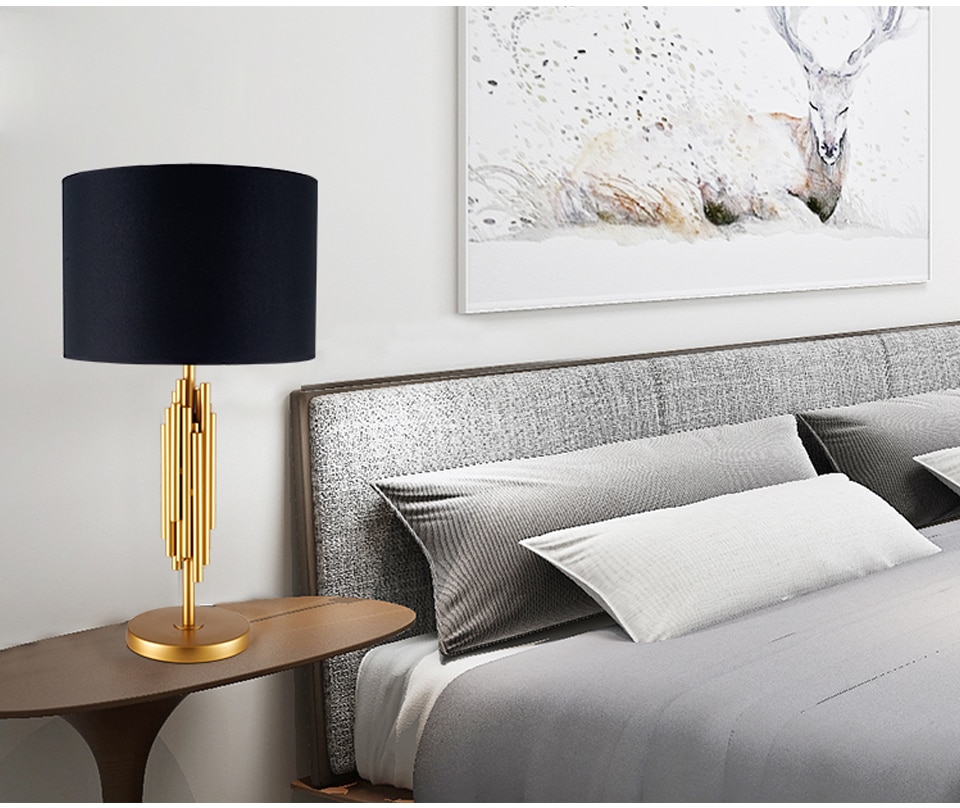 Postmodern Table light For Living Room Bedroom Personality Creative Desk LampTable Lamp Gold Lighting Fixture 8