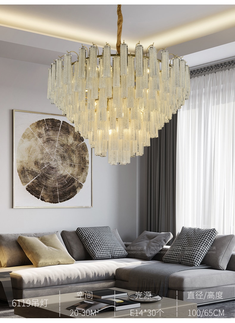 Modern light luxury crystal chandelier chandelier 4