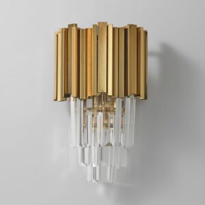 Modern Gold Luxury Crystal Wall Lamp Led Light E14 Bulbs For Bedroom Living Room Study Home Lighting Fixtures 2