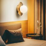 Modern Lotus Leaf Gold Wall Lamp Bedroom Bedside Living Room Decoration Stair Lamps Bathroom Glass Wall Sconce Light Fixtures 2
