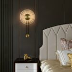 Modern Led Wall Lamp Glass Creative Sconces Nordic Lighting Fixtures Minimalist Living Bedroom Bedside Decoration Indoor Lights 5