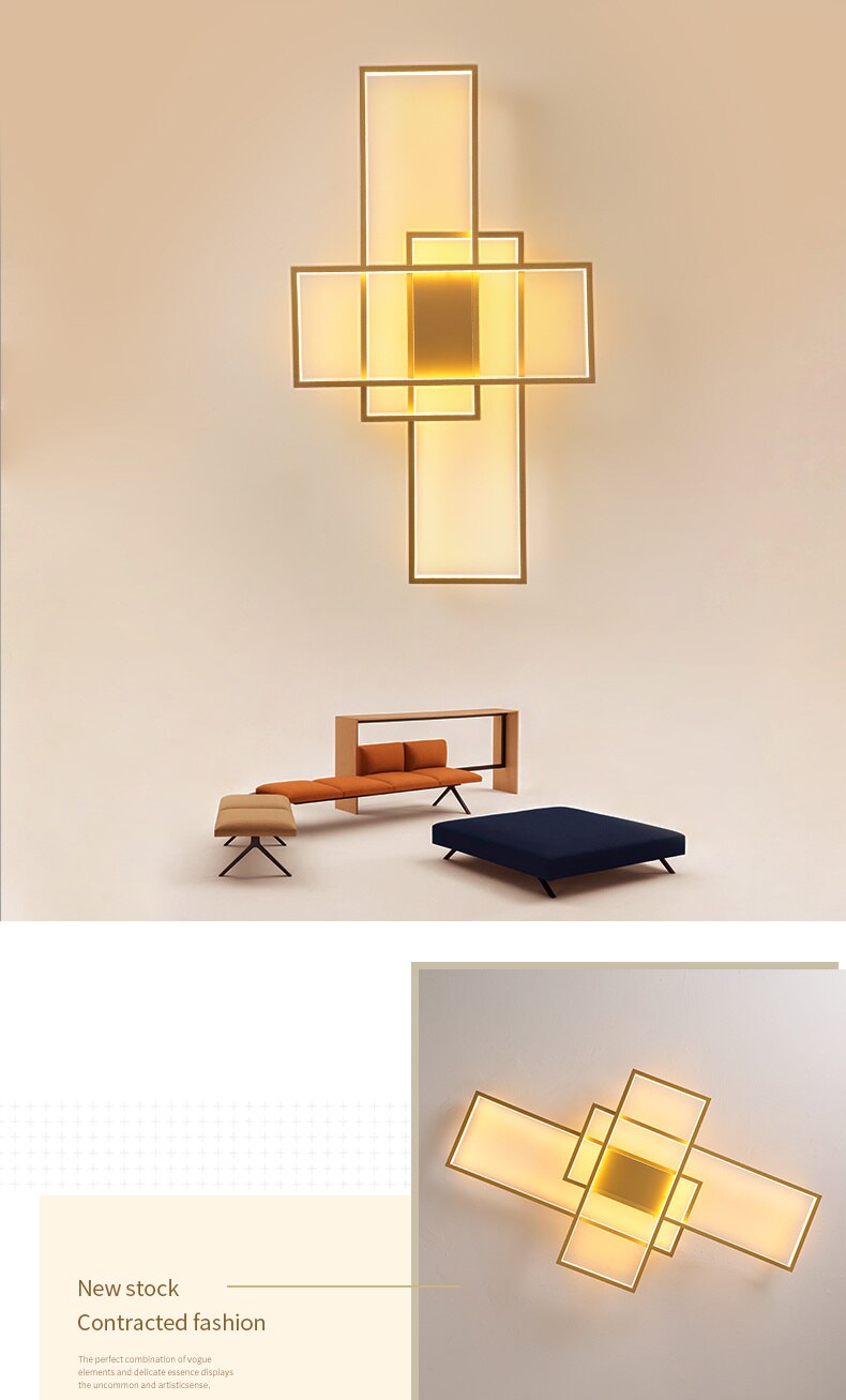 NEO Gleam modern led wall lights for bedroom living room corridor Wall Mounted 90-260V led Sconce wall lamp Fixtures 3
