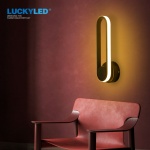 LUCKYLED New Design 330° Rotation Led Wall Lamp 12W AC 85-265V Bedroom Wall Light Fixture Nordic Sconce Light for Living Room 2