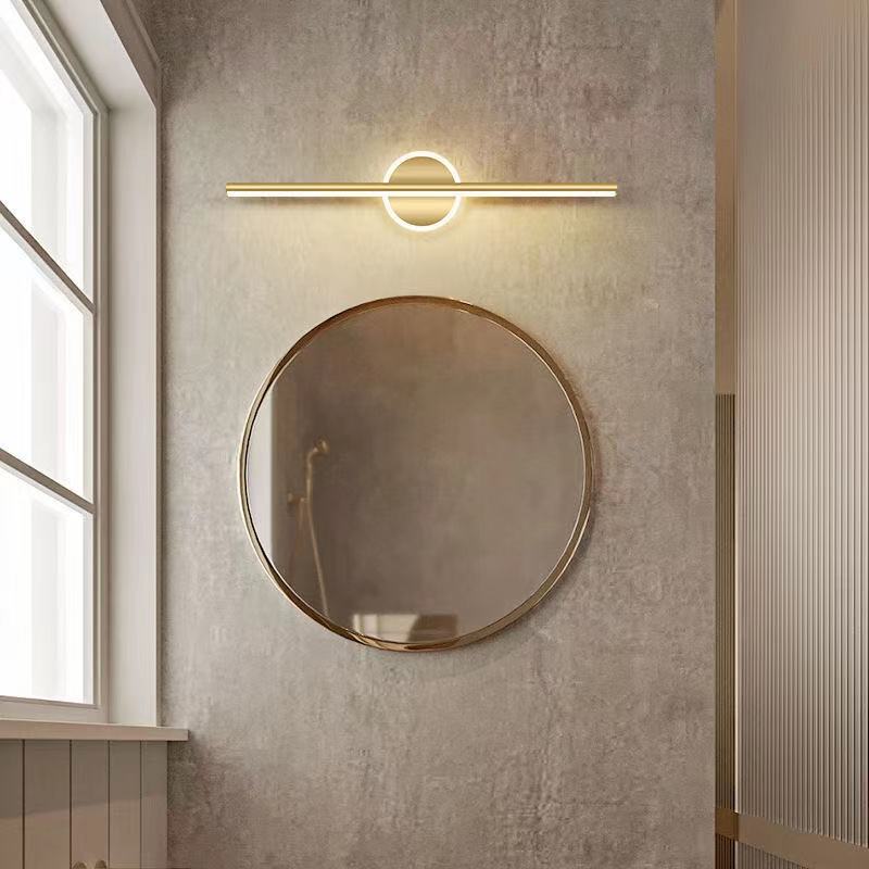 Modern wall hanging led wall lamp golden bathroom bathroom lamp household lamp large L 80 60 40cm mirror front lamp 2