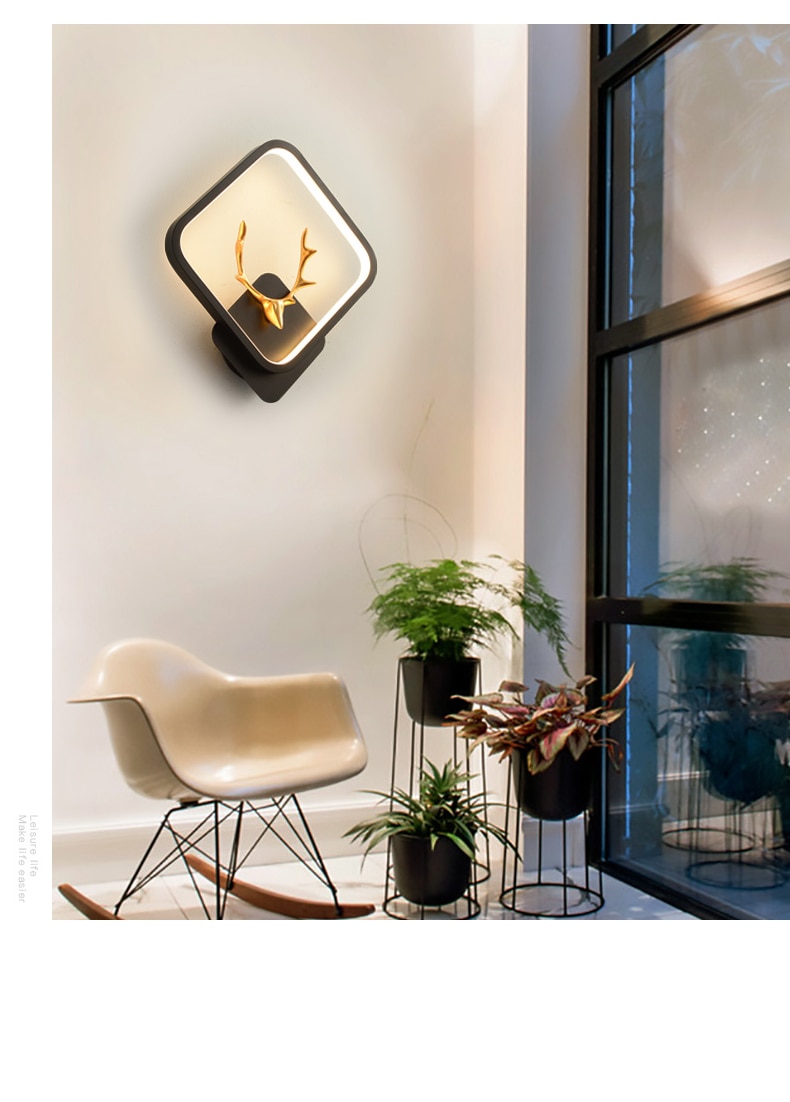 Wall Lamp for Bedroom Bedside Living Room Loft Stairs Corridor LED Modern Design Sconce Indoor Home Decoration Light Fixtures 6