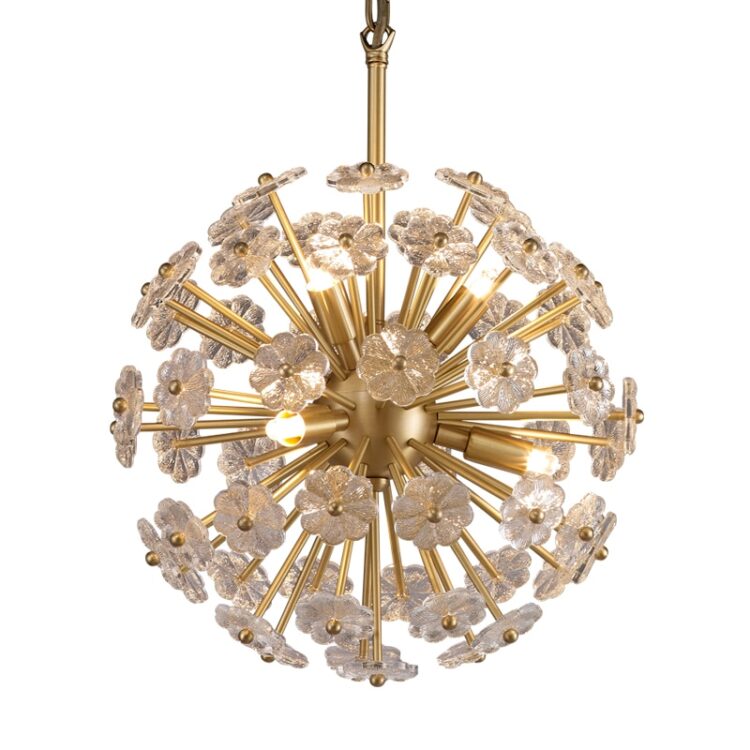 All copper crystal chandelier post-modern light for living room dining room bedroom creative decorative chandelier 4