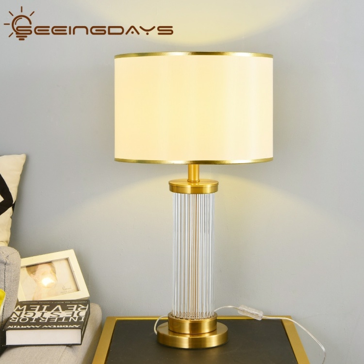 Buy 2 Get 10% Off Crystal Glass Table Lamps For Bedroom Living Room Bedside Lamp Night Ligt Home Decor 110v 220v E27 Bulb 1