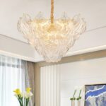 Creative personality postmodern shell chandelier model room restaurant clothing store art glass lamp
