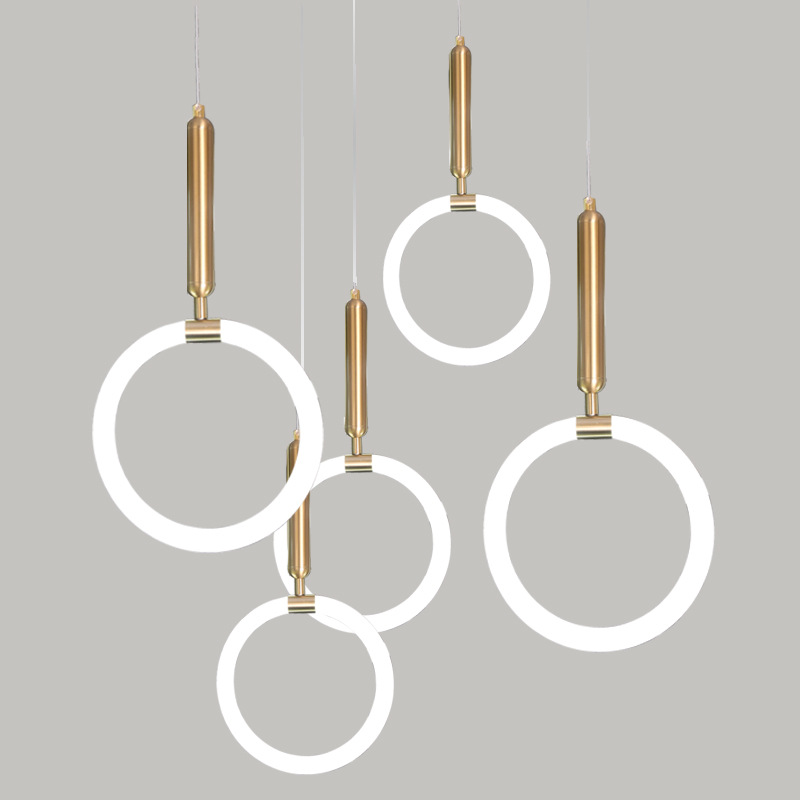New style circle pendant lamp Nordic modern minimalist LED circle pendant lamp-1 Pendant