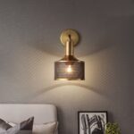 Golden Vintage LED Wall Lamp Bedside Livingroom Wall Sconce E27 Surface Mount American Retro Lighting Fixtures 2