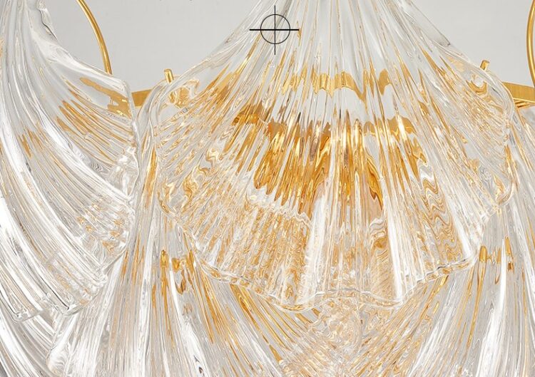Creative personality postmodern shell chandelier model room restaurant clothing store art glass lamp 3