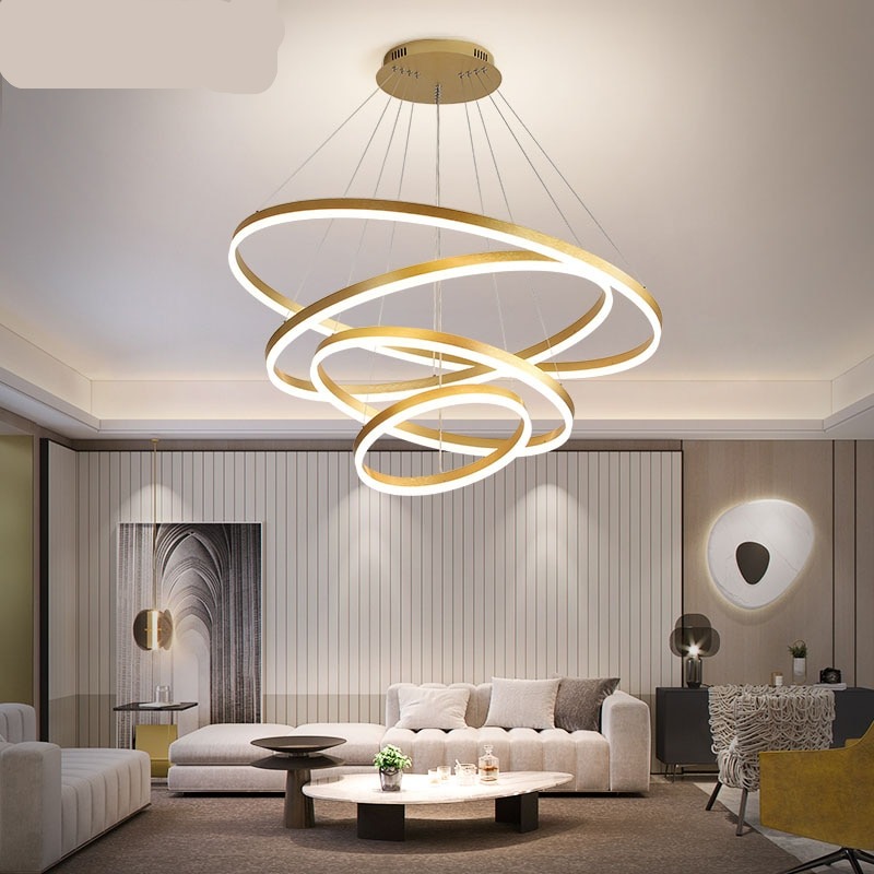 Parallel Ring LED Chandelier - Parallel Ring LED Chandelier - Mooielight