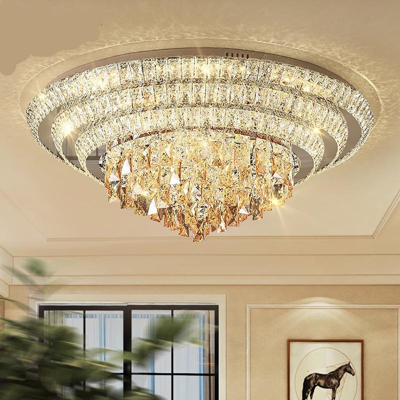  New crystal round modern Ceiling chandelier