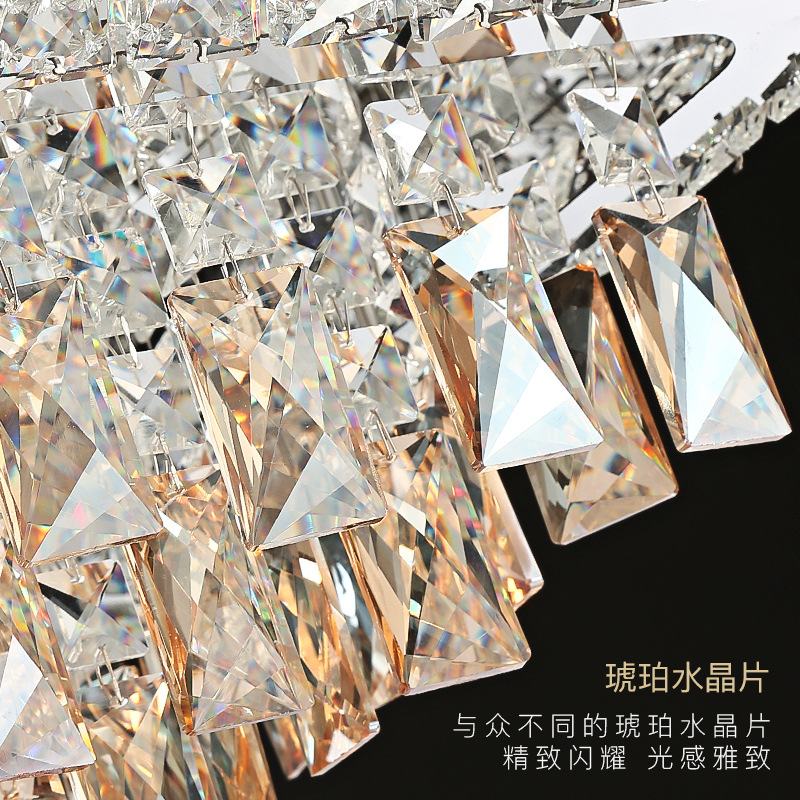  New crystal round modern Ceiling chandelier