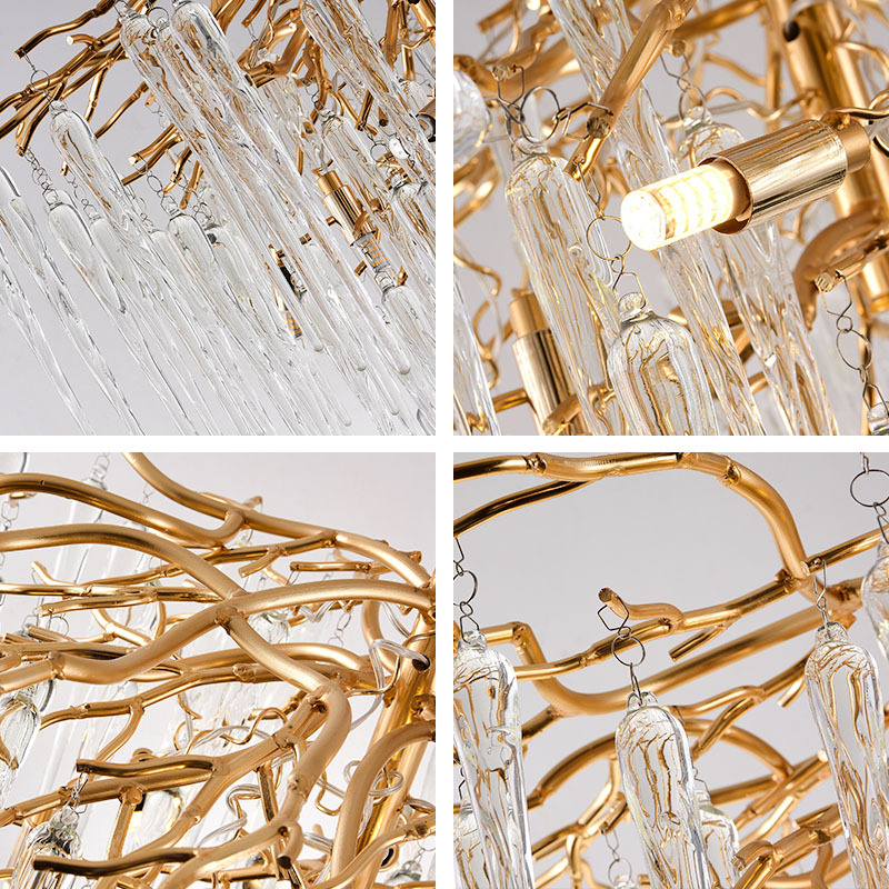Modern minimalist branch light luxury creative art chandelier