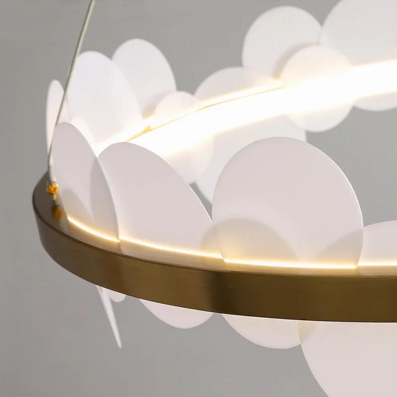 N-Lighten Modern Minimalistic Round Ring Shaped Chandelier For Living Drawing and Bedroom