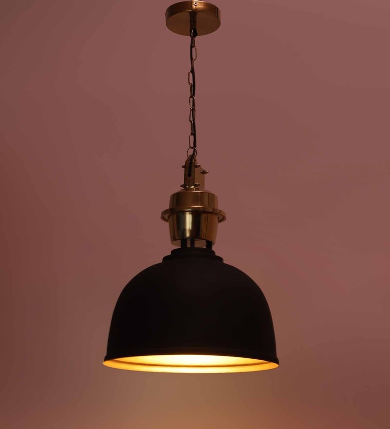 Black Metal Single Hanging Lamp