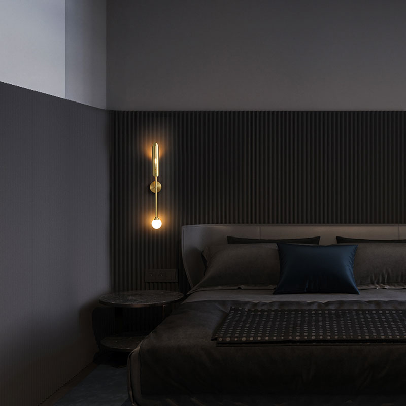 N-Lighten's Aura Wall Lamp | Modern Gold Wall Sconce for Elegant Spaces